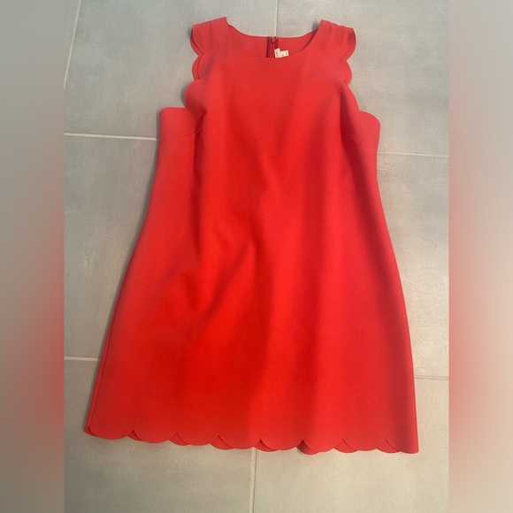 Beautiful J Crew dress with scallop details - Picture 2 of 4